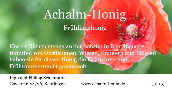 Frühlingshonig von Achalm-Honig